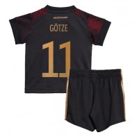 Saksa Mario Gotze #11 Vieras Peliasu Lasten MM-kisat 2022 Lyhythihainen (+ Lyhyet housut)